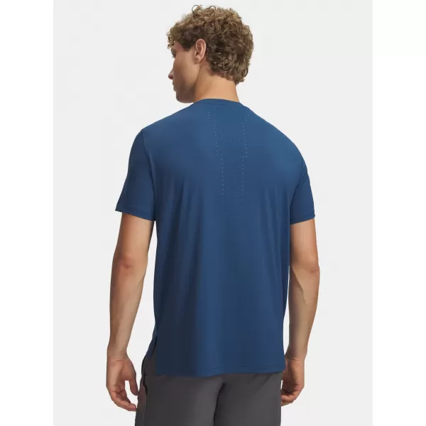  Pánske tričko UNDER ARMOUR VELOCITI PRO SHORTSLEEVE 6009506-498 MODRÁ 