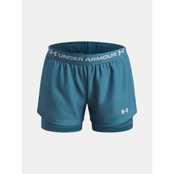  Dievčenské kraťasy UNDER ARMOUR TECH PLAY UP 2N1 SHORT 6004985-466 MODRÁ 