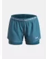 Dievčenské kraťasy UNDER ARMOUR TECH PLAY UP 2N1 SHORT 6004985-466 MODRÁ