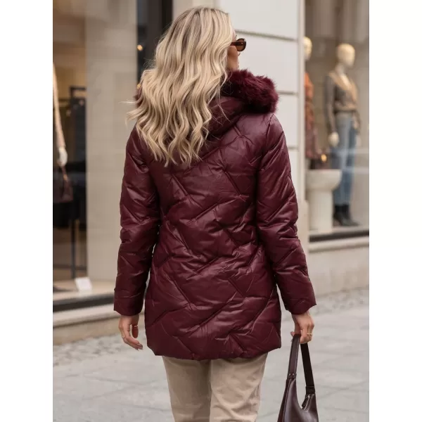  Dámska bunda DSTREET TY5813 BORDOVÁ 