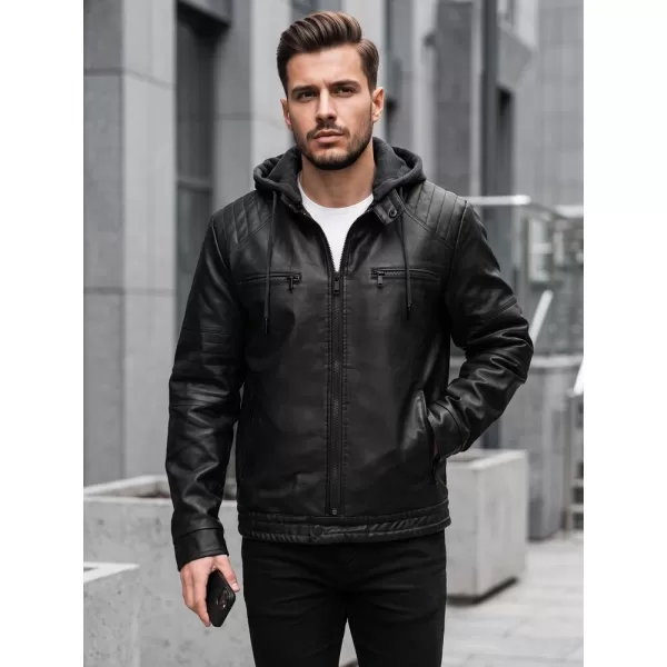  Pánska bunda DSTREET TX5145 ČIERNA 