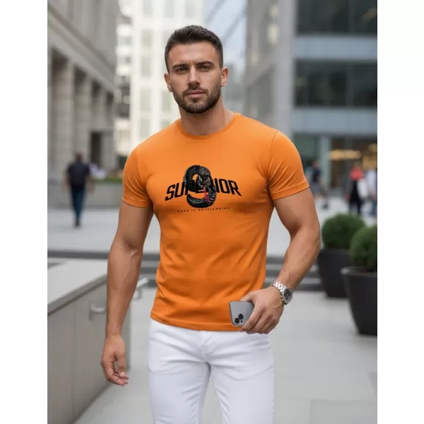 Pánske tričko DSTREET NX5019R-OR ORANŽOVÁ 