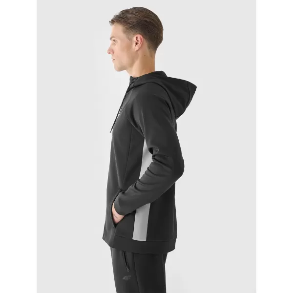  Pánska mikina 4F WAW25TSWSM1930 DEEP BLACK 