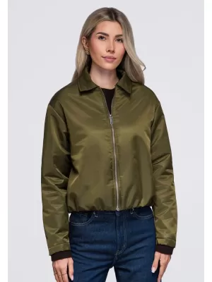 Dámska bunda OMBRE OW-JT-E0003 KHAKI