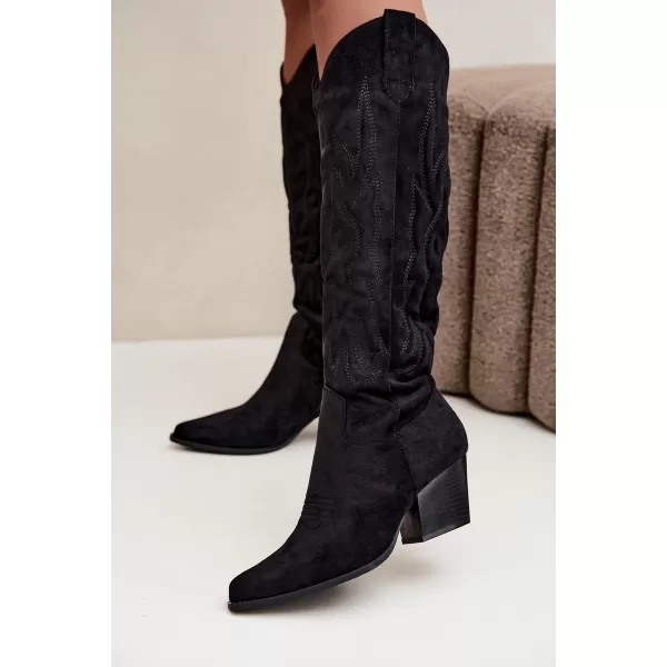 Dámske čižmy BOTO 9697A-1 BLACK 
