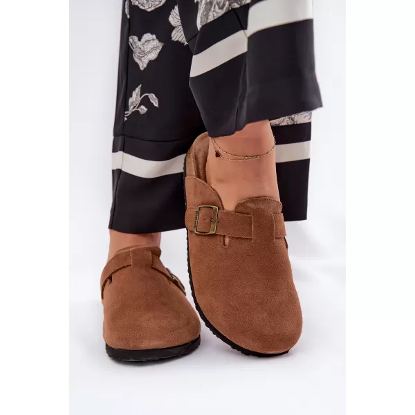  Dámske šľapky BIG STAR SHOES RR274A387 BROWN/BEIGE 