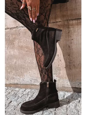 Dámske členkové topánky BIG STAR SHOES UU274602 BROWN/BEIGE SHADOWS