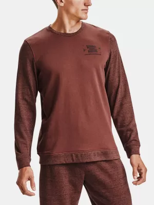 Pánska mikina UNDER ARMOUR SPORTSTYLE TERRY KO CREW 1357103-688 ČERVENÁ