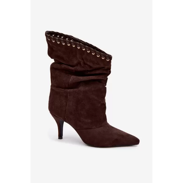  Dámske čižmy BOTO 2568A BROWN 