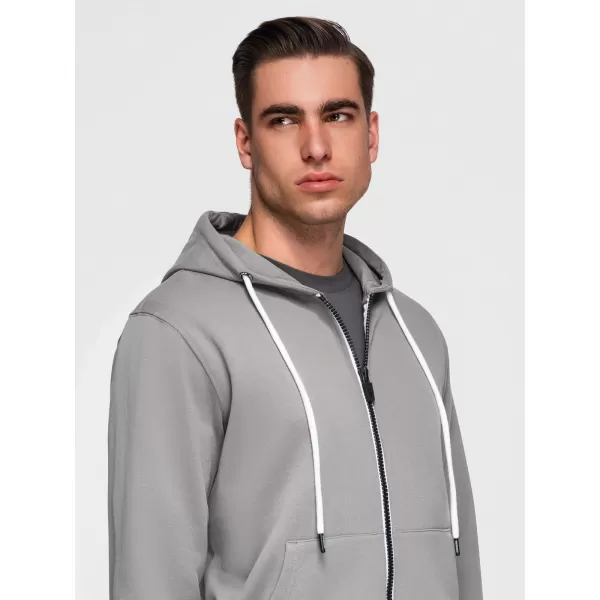  Pánska mikina OMBRE OM-SSBZ-0272 GREY 