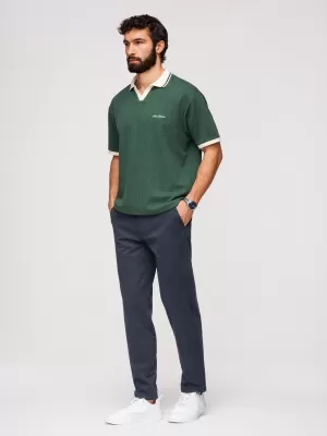 Pánske nohavice OMBRE OM-PACP-0293 NAVY BLUE