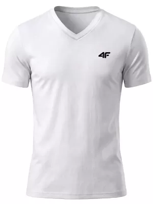Pánske tričko 4F WMM00TTSHM3339 WHITE