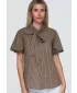 Dámska košeľa OMBRE OW-SH-E0067 BROWN