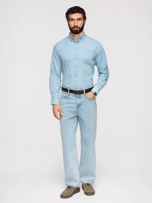 Pánska košeľa OMBRE K702 LIGHT BLUE