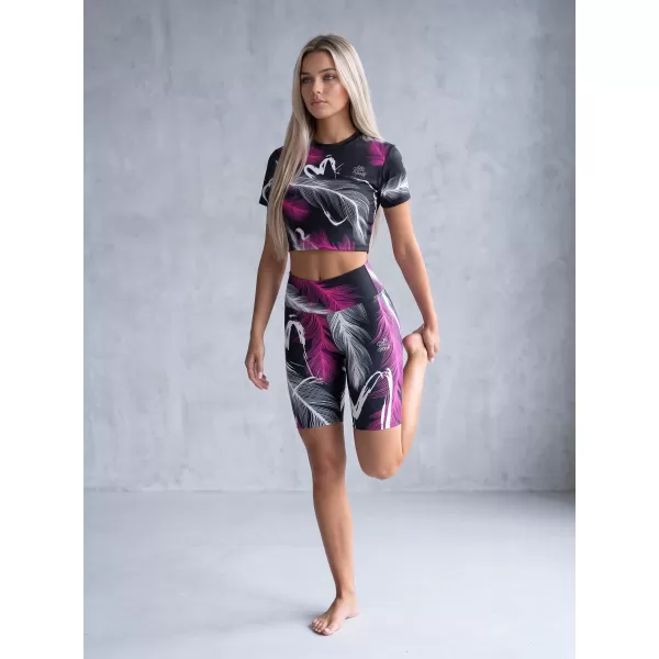  Dámske legíny nad kolená premium (nové veľkosti) ALTISPORT VOJ/ALW001LEG06 ČIERNA/RUŽOVÁ 