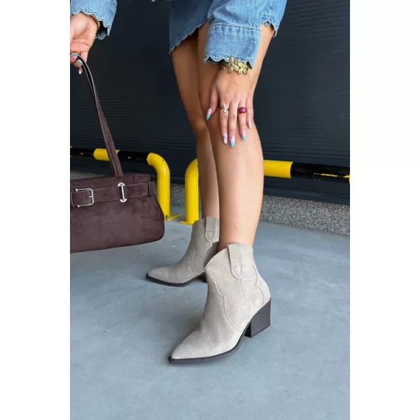  Dámske členkové topánky BOTO 6338 BEIGE 