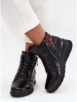 Dámske členkové topánky VINCEZA 39963 BLACK