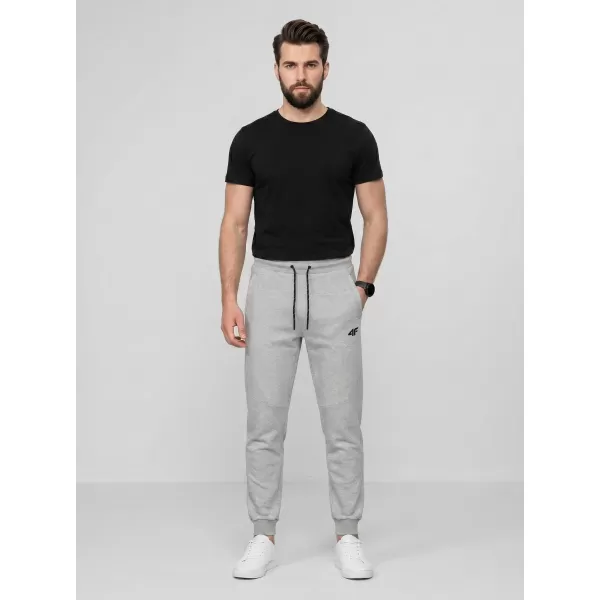  Pánske nohavice 4F WMM00TTROM1676 COLD LIGHT GREY MELANGE 