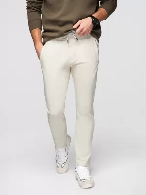 Pánske tepláky OMBRE OM-PABS-0304 CREAM