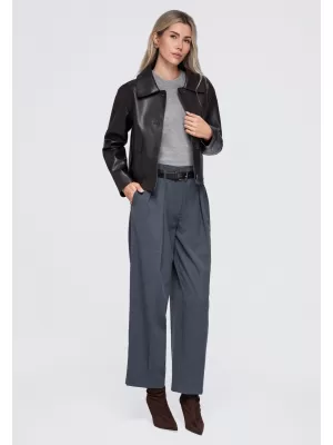 Dámska bunda OMBRE OW-JT-E0005 BROWN