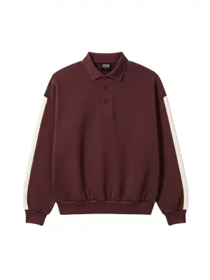 Pánske tričko s golierom URBAN CLASSICS TB8595-01151 CHERRY