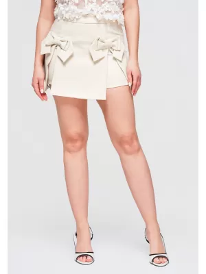 Dámske kraťasy OMBRE OW-ST-E0013 BEIGE