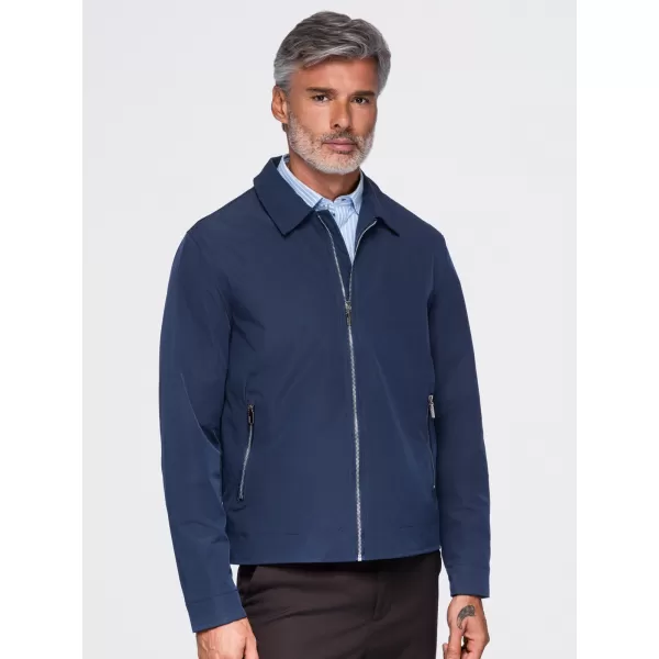  Pánska prechodná bunda OMBRE OM-JANP-0224 NAVY BLUE 