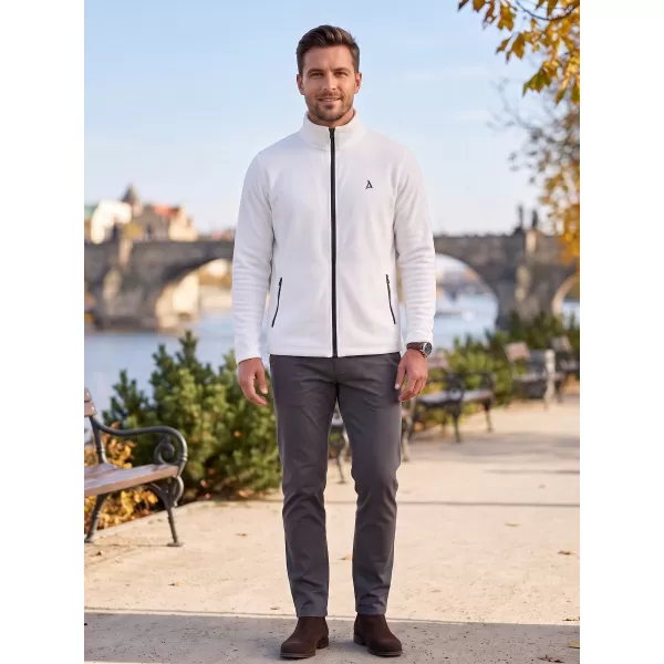  Pánska fleece mikina ALTISPORT ALM002852 BIELA 