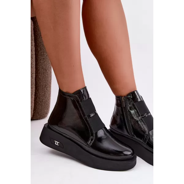  Dámske členkové topánky ARTIKER 55C0820 BLACK 