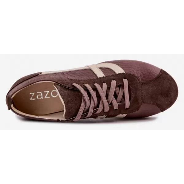  Dámske tenisky ZAZOO N1402S2/ CHOCOLATE 