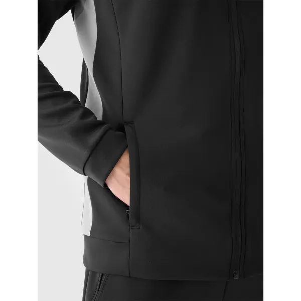  Pánska mikina 4F WAW25TSWSM1930 DEEP BLACK 
