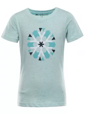 Detské melírované tričko ALPINE PRO REJO 3 LIGHT BLUE VARIANT PC