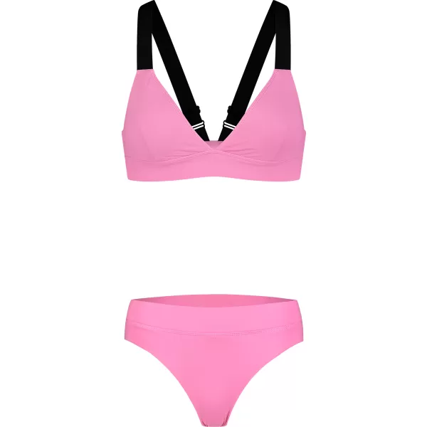  Dámske bikiny - spodný diel NORDBLANC ETHEREAL NBSSS8241 RUŽOVÁ 