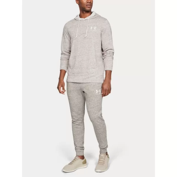  Pánske tepláky UNDER ARMOUR SPORTSTYLE TERRY JOGGER 1329289-112 BIELA 