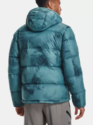 Pánska bunda UNDER ARMOUR UA STORM CGI DOWN PRINTED STORM JKT 1365809-413 MODRÁ