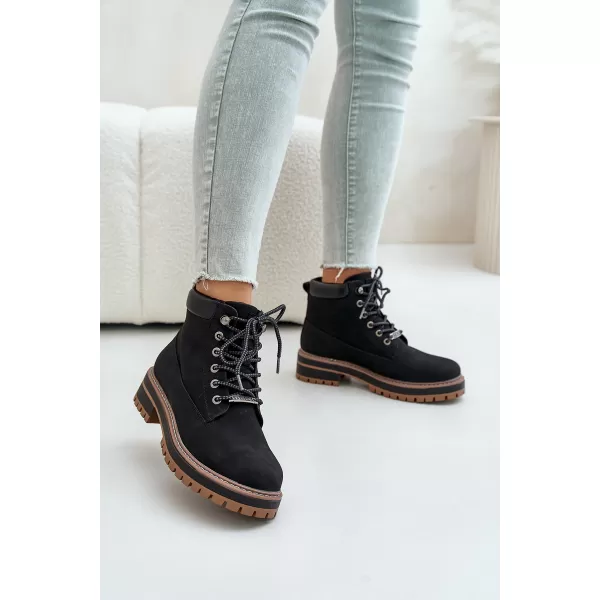  Dámske členkové topánky BIG STAR SHOES OO274A290 BLACK 