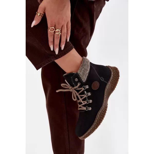  Dámske traperky BOTO 25BT02-9374 BLACK 