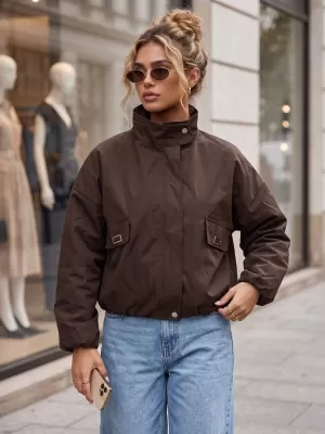 Dámska bunda DSTREET TY6022 HNEDÁ
