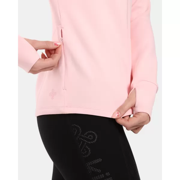  Dámska fleece mikina KILPI LAJEN-W 1L0205KI SVETLO RUŽOVÁ 