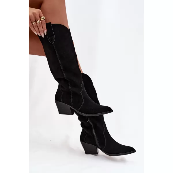  Dámske čižmy BOTO 6396 BLACK 