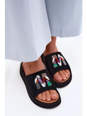 Dámske šľapky VINCEZA 66942 BLACK