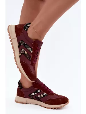 Dámske tenisky D&A GR62-6015 BURGUNDY
