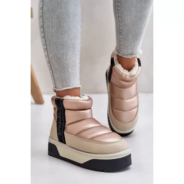  Dámske snehule D.FRANKLIN DFSH371010 BEIGE 