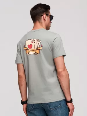 Pánske tričko OMBRE OM-TSPT-0257 GREY