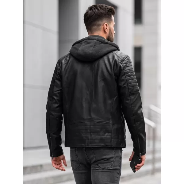  Pánska bunda DSTREET TX5143 ČIERNA 