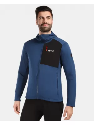 Pánska fleece mikina KILPI SEVELEN-M 1M0202KI TMAVO MODRÁ