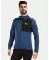 Pánska fleece mikina KILPI SEVELEN-M 1M0202KI TMAVO MODRÁ