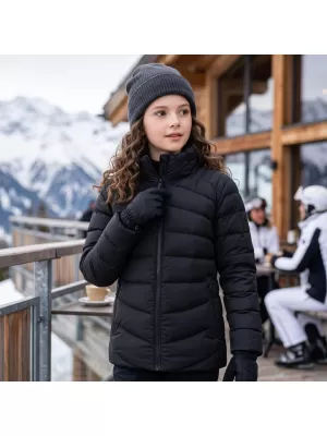 Detská ultraľahká bunda ALPINE PRO RETERO BLACK