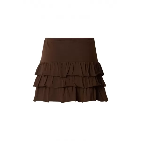  Dámska sukňa URBAN CLASSICS TB7506-00075 BROWN 