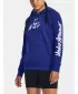 Dámska mikina UNDER ARMOUR UA RIVAL FLEECE GRAPHIC HDY 1379609-400 MODRÁ